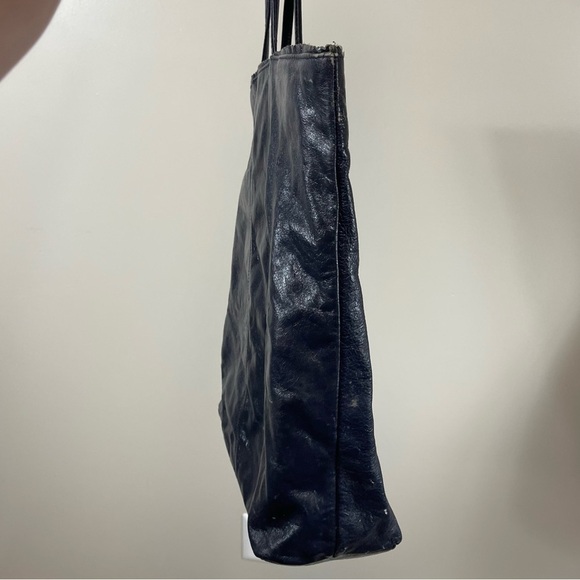 LATICO Dark Gray Soft Leather Nora Tote Bag - Picture 11 of 13